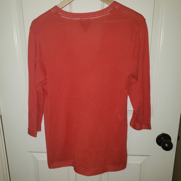 Ladie's Talbots knit blouse sz PM - Picture 5 of 7